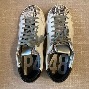 P448 snake print sneaker